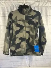 Columbia Jacket Boys’ Large Green Zing III Printed Fleece New