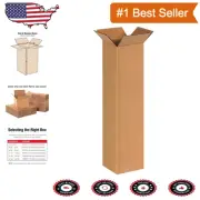 Versatile Tall Cardboard Boxes 6"L x 6"W x 24"H - Perfect for Shipping & Moving