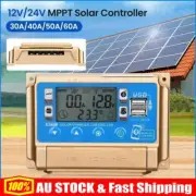 30A~60A MPPT Bluetooth Solar Charge Controller Charger 12V 24V Lithium Battery