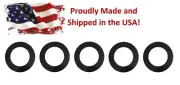 Plastic 4.25"Light Trim Goof Ring for 4" Recessed Can Lighting Fixture Black 5pk