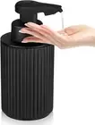 Automatic Soap Dispenser Liquid Touchless: 8.7Oz Black Plastic - Rechargeable El