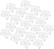 CIMAXIC 20pcs Flower Embroidery Applique Patches for Clothing Decoration Unique Sew Cloth Accessories for Fashion Upgrades and Creative DIY Projects