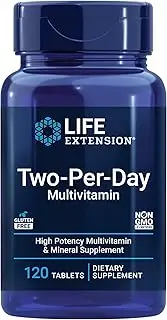 Life Extension Two Per Day (High Potency Multi-vitamin & Mineral Supplement), 120 Tablets