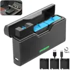 3-Channel Battery Quick Charger Black For GoPro HERO Camera 5-11 Accessories New
