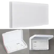 Wallmounted Waterproof Socket Protection Box in Black for 86 Type Switches