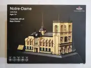 Notre-Dame Cathedral Building Block Set (1378 Pieces) Paris Architecture NEW