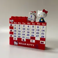 在飛比找蝦皮購物優惠-年曆Hello Kitty少女心創意積木萬年曆檯曆DIY公仔