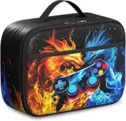 Dragon Lunch Bag Kids Insulated Lunch Box for Boys Girls Game Reusable LunchBag for School Waterproof lunchbag for boys 8-12 LunchBox Teen for Work Office Travel Picnic Hiking