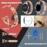 22mm X Diamond wristwatch Band Wrist Strap &Tool for Samsung Galaxy Watch 3 45mm