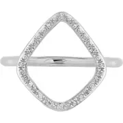 Monica Vinader Riva Diamond Hoop Ring
