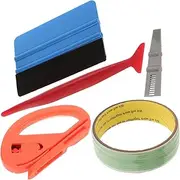 EXAOMBLE 1 Set Vinyl Wrap Installation Kit Multi Functional Cutting Tape for Automotive Window Tinting Easy to Use Flexible Vinyl Wrap Cutter for Car Wrapping and Trim Applications