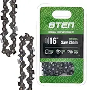 [8TEN] Chainsaw Chain for Stihl 16 inch Bar .043 Gauge 3/8 Pitch 55 Drive Links for MS170 MS180 017 009 019 023 PM400 (1 Chain)