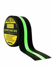 Electrodepot Professional Non-Slip Glow in the DarkTape, 2in Wide x 16.4ft Long