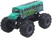 TTETTZ School Bus Toy Lightweight Diecast Truck for Boys and Girls, Pull Back Feature, Green