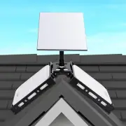 Starlink Roof Ridge Mount,Adjustable Starlink Gen 3 Pivot Rack with Pipe Adapter
