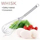 Stainless Steel Egg Whisk Manual Egg Mixing Whisk Egg Beater Mixer Kitchen
