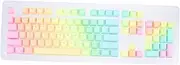 LABRIMP 1 Set Light Transmitting Key Caps Key DIY Keycap for Mechanical Keyboard Unique Rainbow Pattern Comfortable Texture Durable Wear Resistant Design