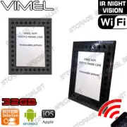 IP Camera Photo Frame PIR Night vision Motion Detection WIFI Nanny Spy Hidden