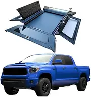 MXQXXXL Compatible for Toyota Tundra TRD Pro Tremor Pickup Truck Cap Custom Truck Bed Aluminum Thin Three Doors Opentonneau Cover
