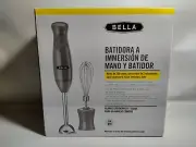 **New** Bella Immersion Hand Blender with Whisk 250W 2 Speed Controls - Grey