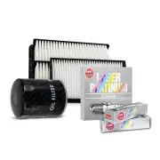 NGK Platinum Spark Plugs+NTK Filter Service Kit for Holden Captiva CG 3.2L 06-11