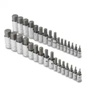 32pc SAE & METRIC Master Hex Bit Socket Set CR-V Automotive Shop Tools