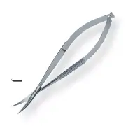 KRETZER ECO 91309 4,5"/11cm - Tweezer - Action Precision Scissors, Curved Blades