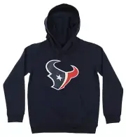 OuterStuff NFL Youth Houston Texans Primary Team Logo Fleece Hoodie, Navy