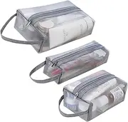 VEDO SHIPIN Zipper Mesh Makeup Bags, Mini Makeup Bag, Portable Small Makeup Bags, Travel Pocket Cosmetic Bag Small Makeup Pouch for Women, E, one size