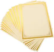 DOITOOL 30PCS Diploma Certificate Paper Blank Award Certificates with Gold Foil for Graduation Office School Recognition Events Compatible with Inkjet Printers
