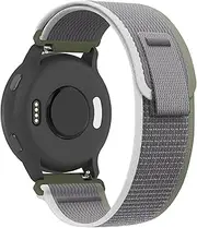 Koazon Trail Loop Nylon 18mm Watch Bands Compatible with Garmin Venu 3S/2S/Vivoactive 4S,Soft Breathable Adjustable Quick Release Sports Strap for Forerunner 265S/255S/255S Music Women Men