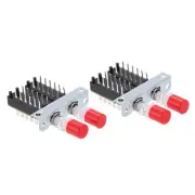 2pcs 50MA DC 30V 12 Pin 2 Position Soldering DPST Push Button Power Switch