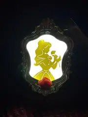 Bath & Body Works Disney Princess BELLE MIRROR Light Up Pocket*bac Holder Gold