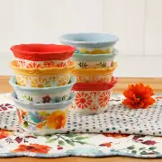The Pioneer Woman Flea Market 4-inch Ramekins Set of 8 Mulitcolor