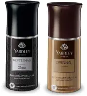 YARDLEY Gentleman + Original Classic Deodorant Roll On pack of 2 Deodorant Roll