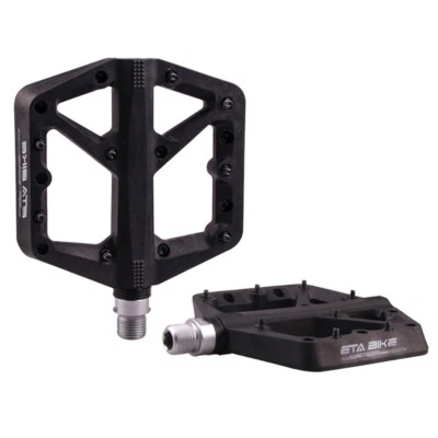 9/16 Inch MTB Bike Pedals Non-Slip Bicycle Flat Pedals with Nylon Sealed Bearing