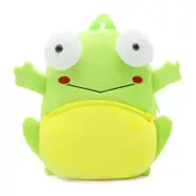 ANYKIDZ 3D Green Frog School Backpack Cute Animal With Cartoon Designs Children Toddler Plush Bag For Baby Girls and Boys