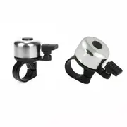 TDR 2x Bicycle Handlebar Bell Horn Ring Silver Loud Sound Safety Alarm for MTB Road Push Bike 22mm Bar Mount Lightweight Plastic Aluminum Alloy Cycling Accessory