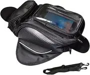 Motorcycle Tank Organiser - Motorcycle Frame Bag, Motorcycle Tank Top Bag, Motorcycle Accessories, Motorcycle Bag with Super Strong Magnets for Cycling