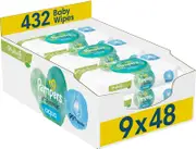 Pampers Harmonie Aqua Baby Wet Wipes 9x48 pcs