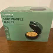 Ambiano Mini Christmas Tree Waffle Maker Non-Stick 4" Cooking Surface NEW