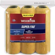 Wooster Genuine 9" Super/Fab 1/2" Nap 6-Pack Roller Cover - R750-9