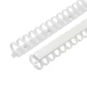 2pcs 20" Cable Raceway 20mm Dia with Self Adhesive, Buckle & Scale, White