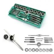 20Pcs Car Alloy Steel Taps Die Wrench Repair Metal Screw Thread Plugs Set Tool