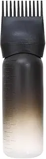 Hair Dye Applicator - 6 Ounce Reusable Oil Applicator Shampoo Bottle | Scalp Comb Root Comb Container with Graduated Scale for Salons