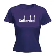 Guitarded - Funny Novelty Womens T-Shirt T Shirt Tshirt