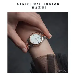 Daniel Wellington 手錶 Iconic Link Lumine 28mm/32mm水鑽精鋼錶(DW00100358 DW00100359)/ 32mm