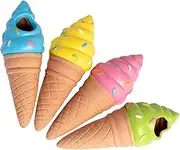 Clay Watering Spikes,Ice Cream Shape Stakes Irrigation 4X - Auto-Water Irrigation System, Plant Watering Devices for Wine Bottles, Recycled Bottles, Easy Setup
