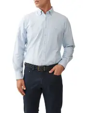 [Rodd & Gunn] Gunn Oxford Long Sleeve Sports Fit Shirt in Powder Blue