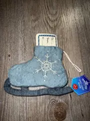 Christmas Gift Card Holder Ornament Holiday Wool Felted Ice Skate NEW Unique